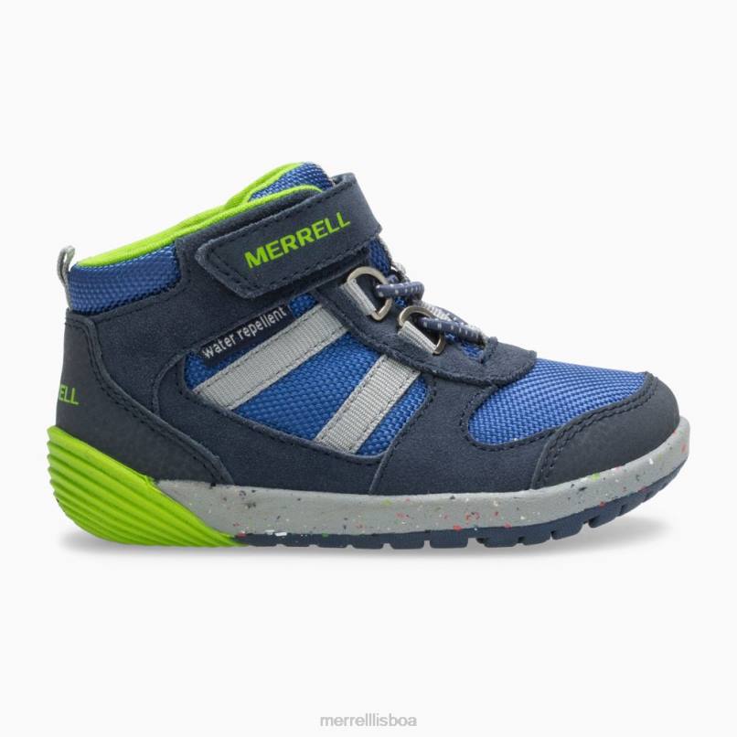 caminhante nu steps ridge jr (ml262608) DD0T1459 marinho/verde Merrell