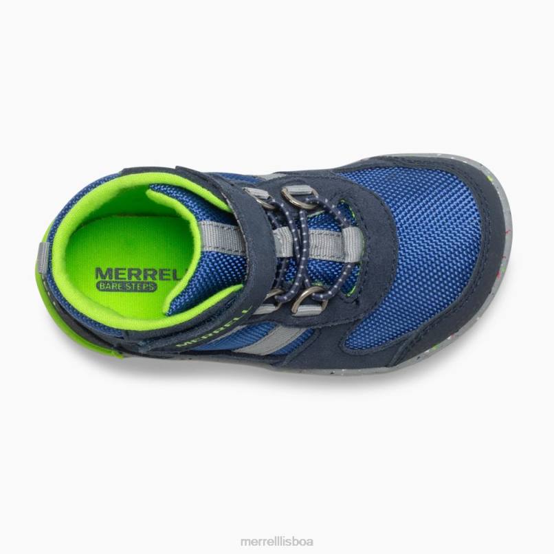 caminhante nu steps ridge jr (ml262608) DD0T1459 marinho/verde Merrell