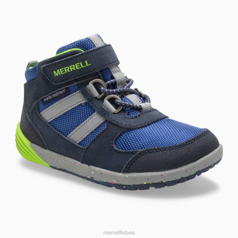 caminhante nu steps ridge jr (ml262608) DD0T1459 marinho/verde Merrell