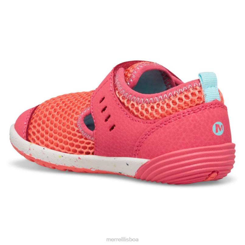tênis bare steps h2o (ml166804) DD0T1393 coral Merrell