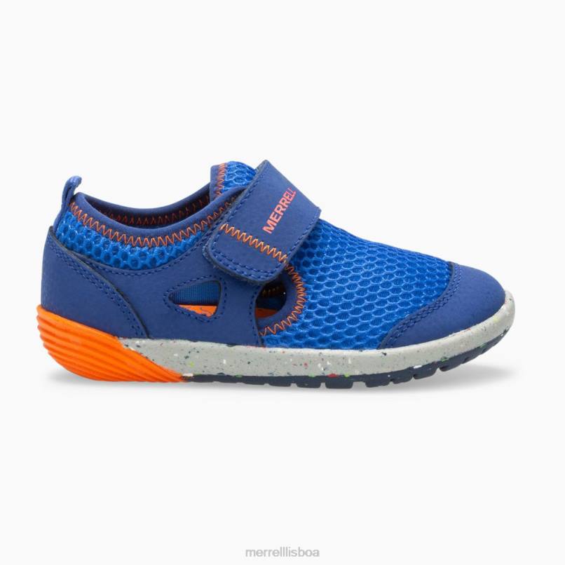 tênis bare steps h2o (ml260875) DD0T1396 azul/laranja Merrell