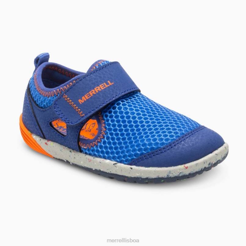 tênis bare steps h2o (ml260875) DD0T1396 azul/laranja Merrell