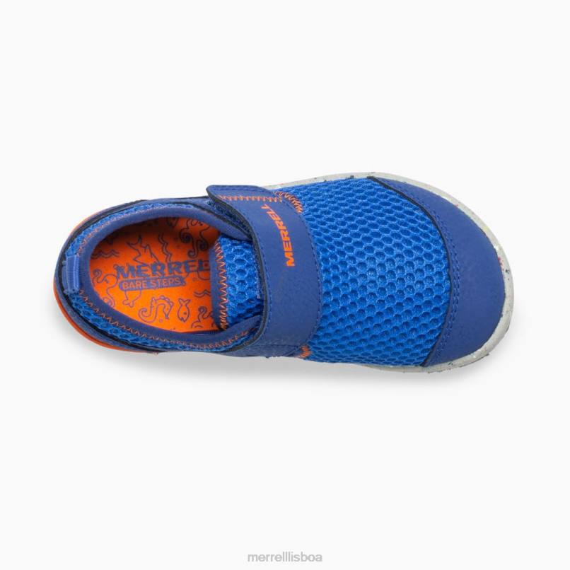 tênis bare steps h2o (ml260875) DD0T1396 azul/laranja Merrell