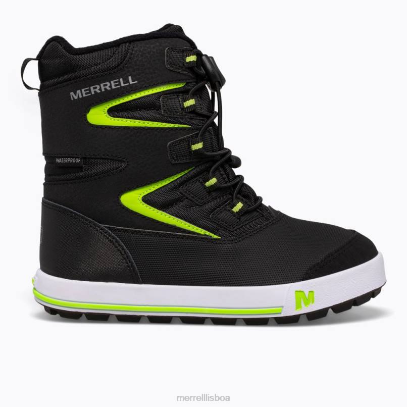 bota banco de neve 3.0 (mk265035k) DD0T1480 preto/cinza/verde Merrell
