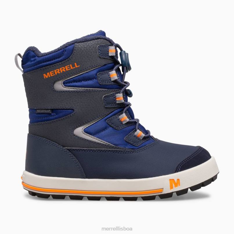 bota banco de neve 3.0 (mk265184k) DD0T1482 marinho/cobalto/laranja Merrell