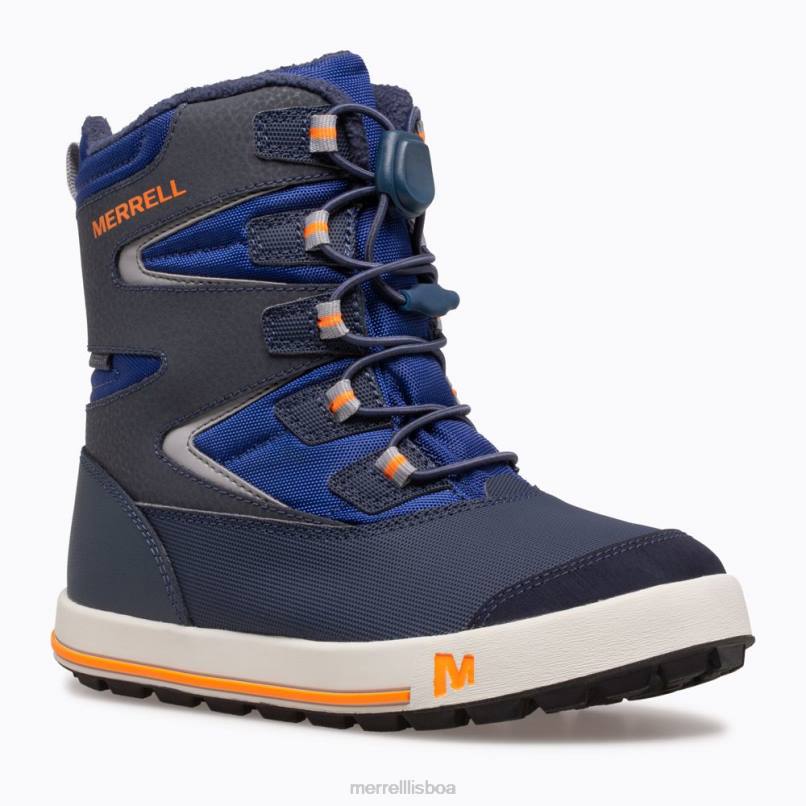 bota banco de neve 3.0 (mk265184k) DD0T1482 marinho/cobalto/laranja Merrell