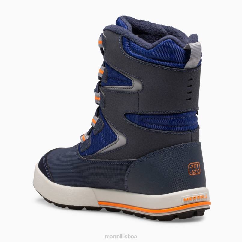 bota banco de neve 3.0 (mk265184k) DD0T1482 marinho/cobalto/laranja Merrell