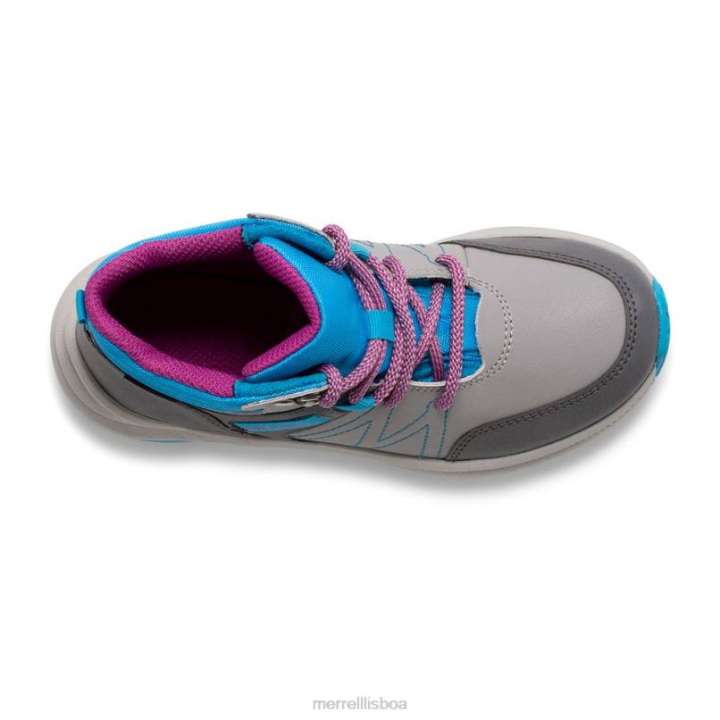 bota impermeável greylock (mk165225) DD0T1510 cinza/turque Merrell