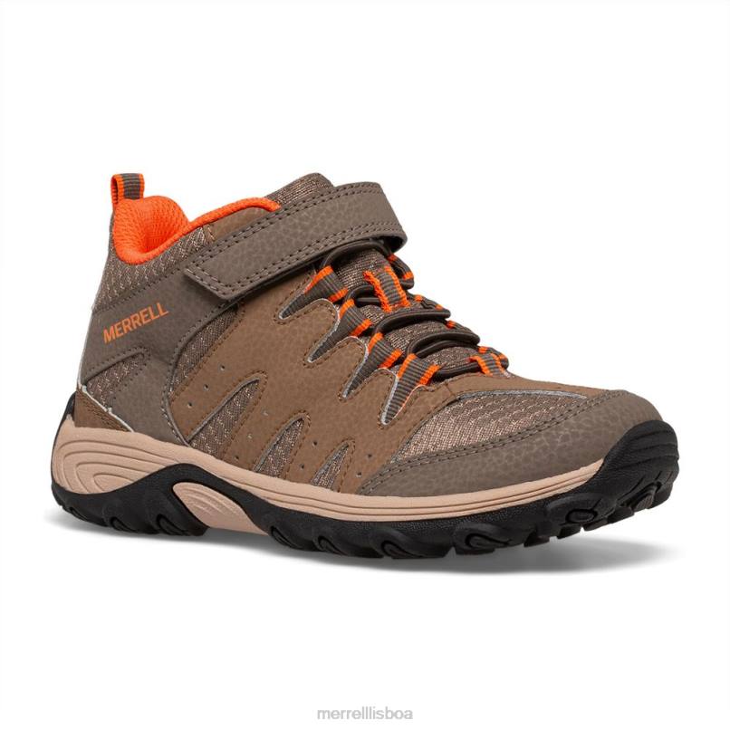 bota outback mid 2 (mk266230) DD0T1452 fumaça de arma/argila Merrell