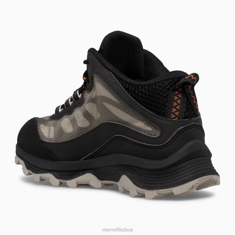 moab speed mid à prova d'água (mk265424) DD0T1378 preto Merrell
