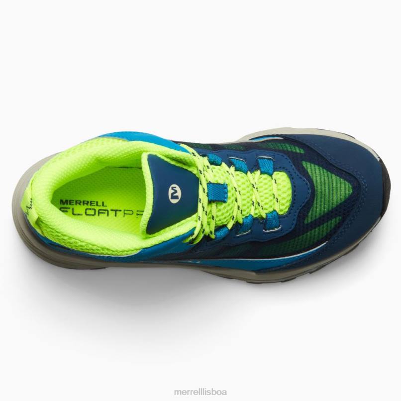 moab speed mid à prova d'água (mk266776) DD0T1380 marinho/oi viz Merrell