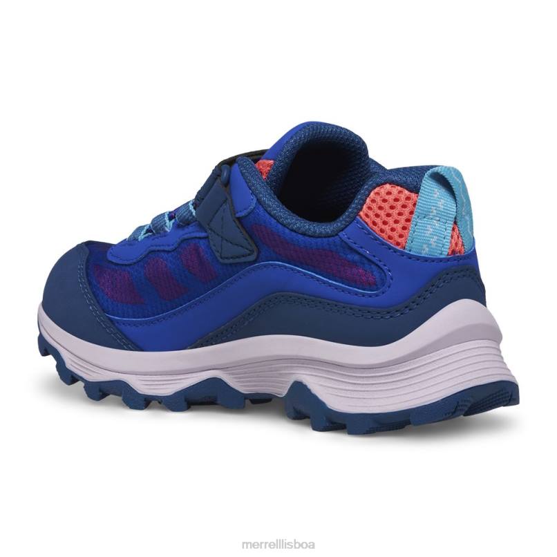 moab velocidade baixa ar condicionado à prova d'água (mk166989) DD0T1364 azul/berry/turque Merrell