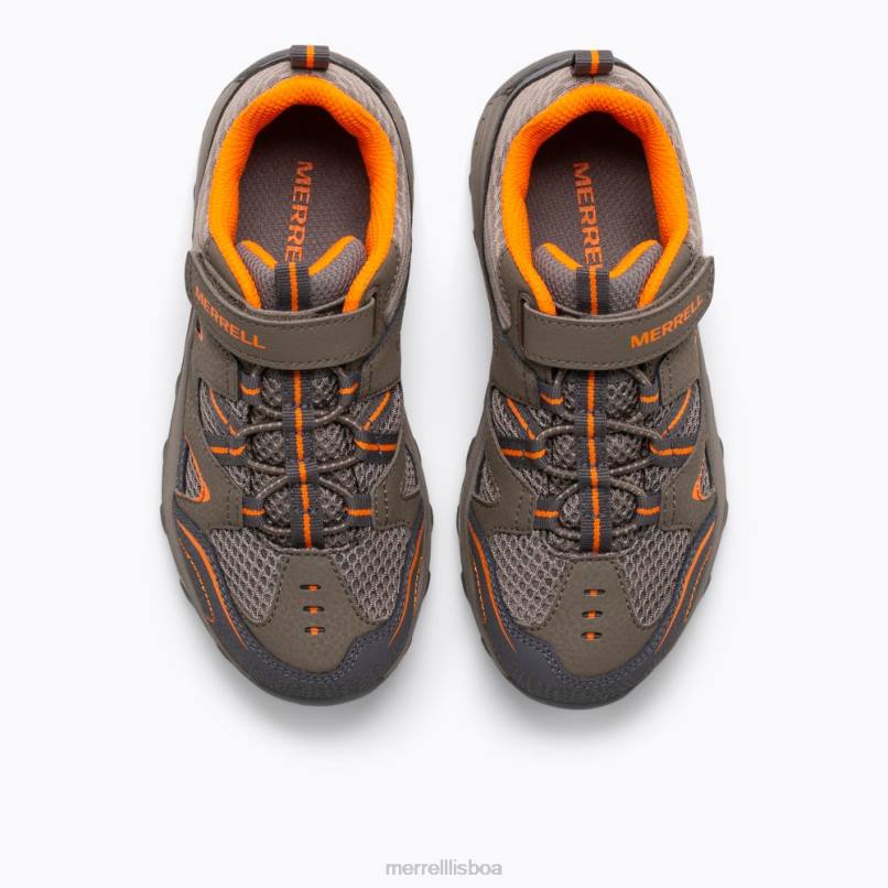 sapato caçador de trilha (my57109) DD0T1462 fumaça de arma / laranja Merrell