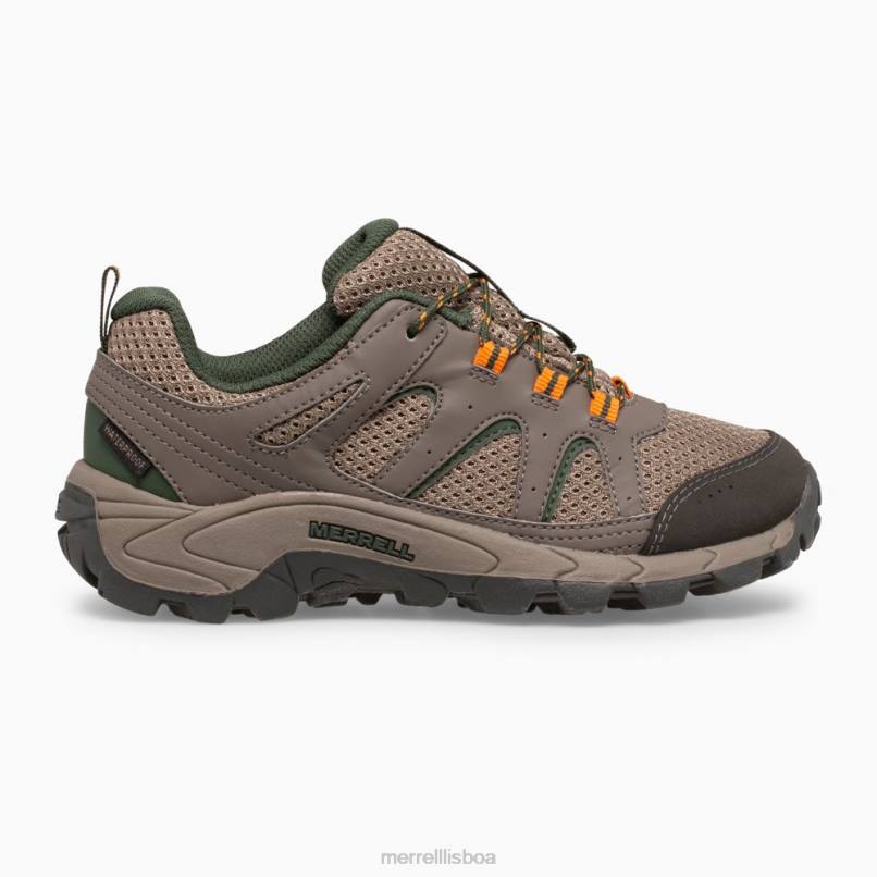 tênis impermeável de renda baixa oakcreek (mk264771) DD0T1448 pedregulho Merrell