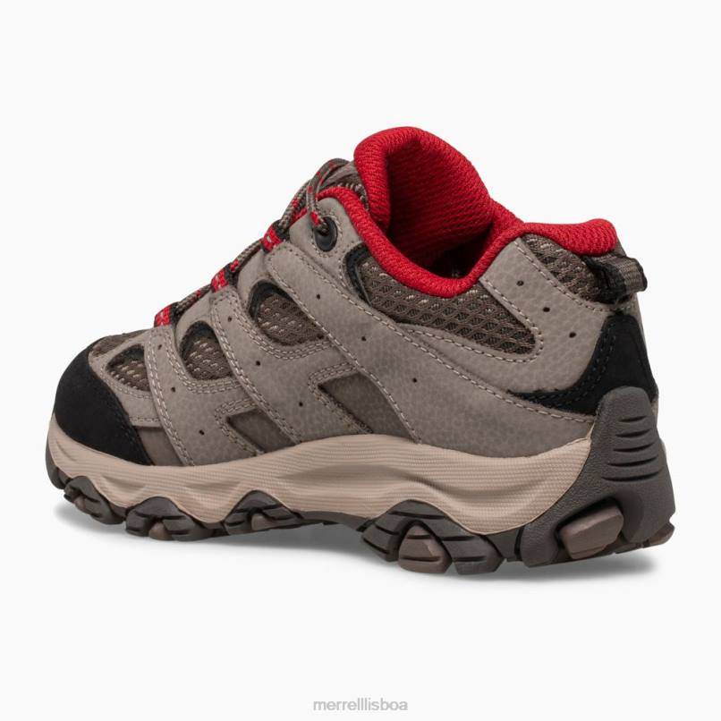 tênis impermeável moab 3 de renda baixa (mk265705) DD0T1478 pedra vermelha Merrell