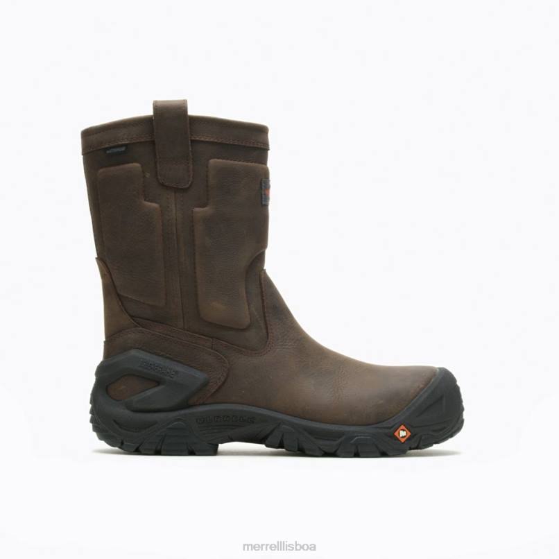 Bota de trabalho com biqueira impermeável de couro Strongfield (j099315) DD0T452 expresso Merrell