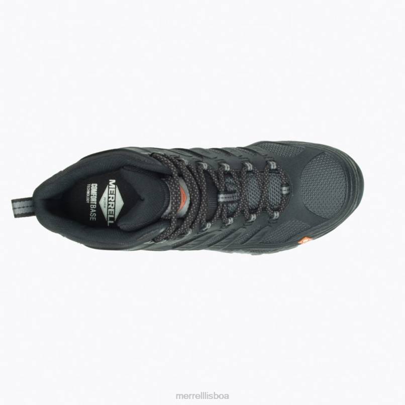 Moab velocidade média largura larga de fibra de carbono à prova d'água (j099429w) DD0T342 preto Merrell