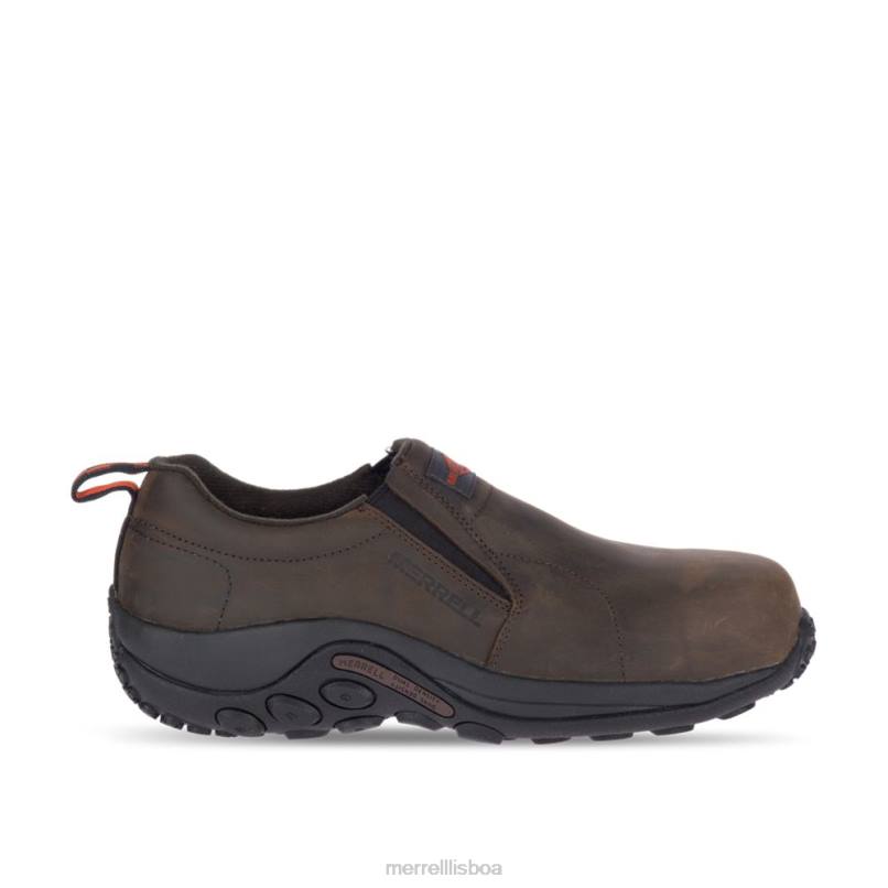 Sapato de trabalho Jungle Moc Couro Comp Toe Largura Larga (j099319w) DD0T487 expresso Merrell