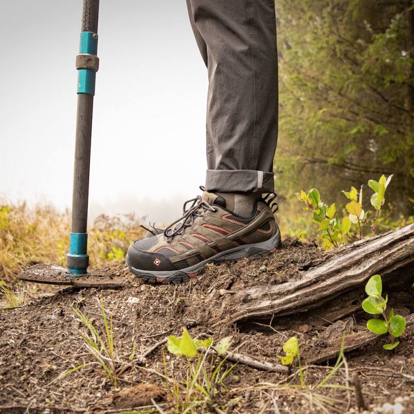 sapato de trabalho moab vertex vent comp toe (j11121) DD0T370 estanho Merrell