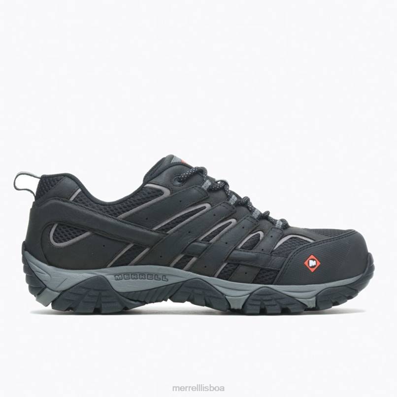 sapato de trabalho moab vertex vent comp toe (j36461) DD0T371 preto Merrell