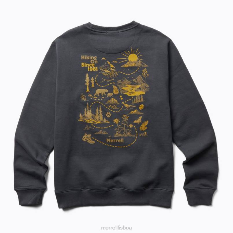 a vida é uma aventura lã com gola redonda (jmf26623-425) DD0T697 Tinta da Índia Merrell