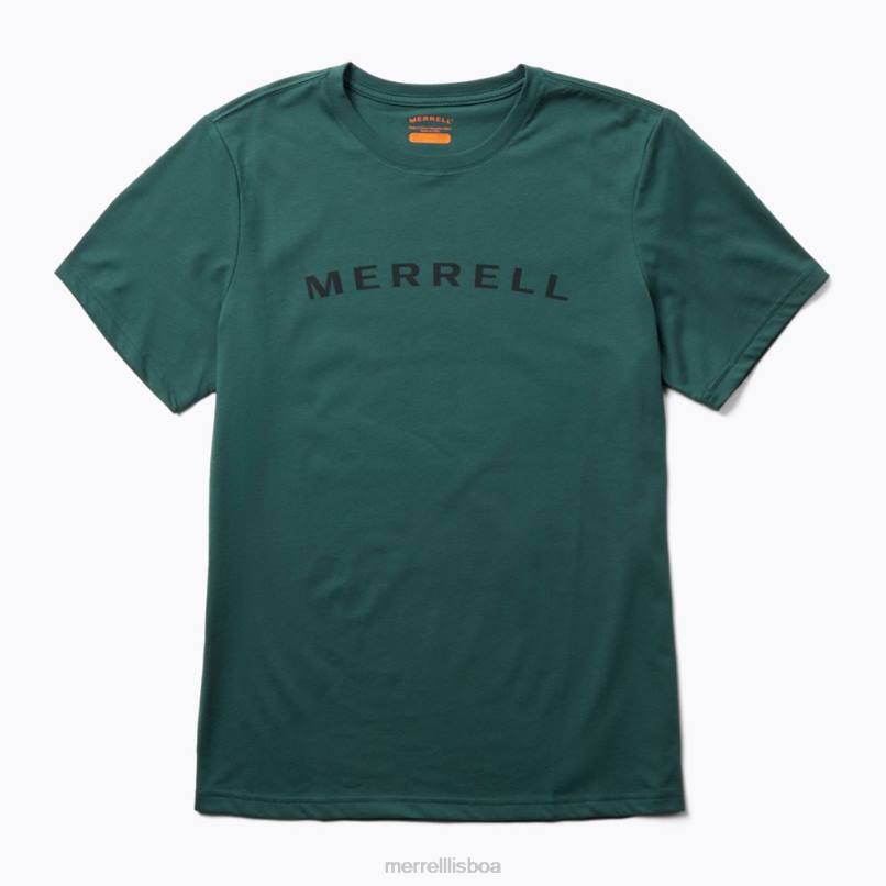 camiseta de manga curta com marca nominativa (jms26332-325) DD0T585 musgo marinho Merrell