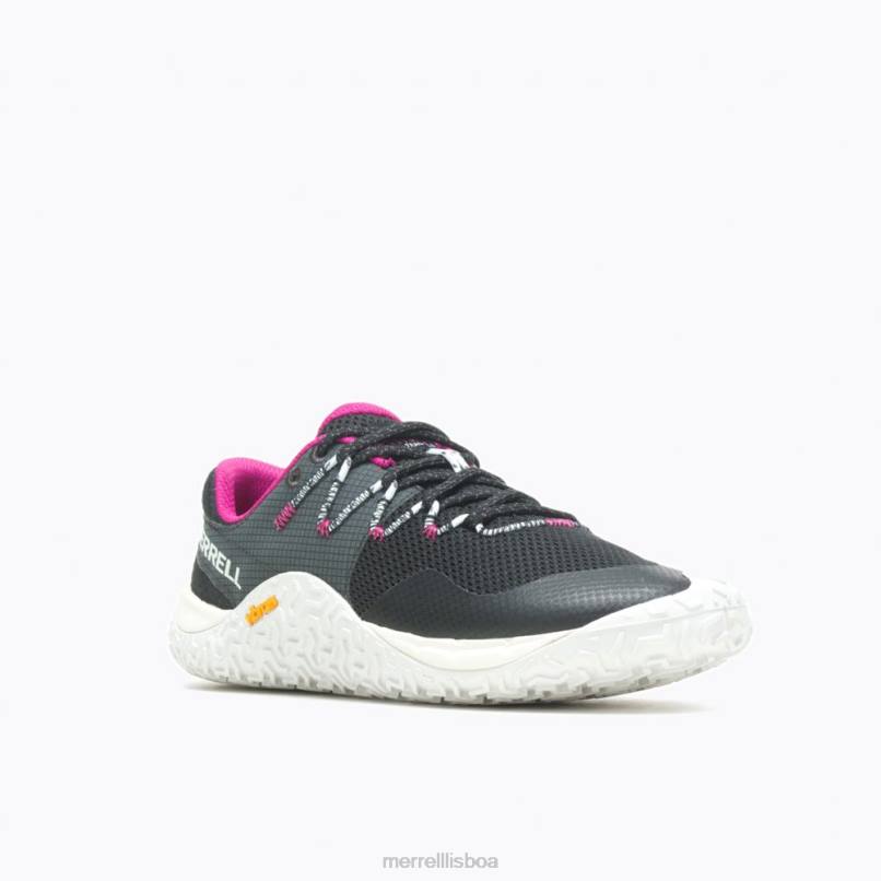 luva de trilha 7 (j067706) DD0T862 Preto branco Merrell