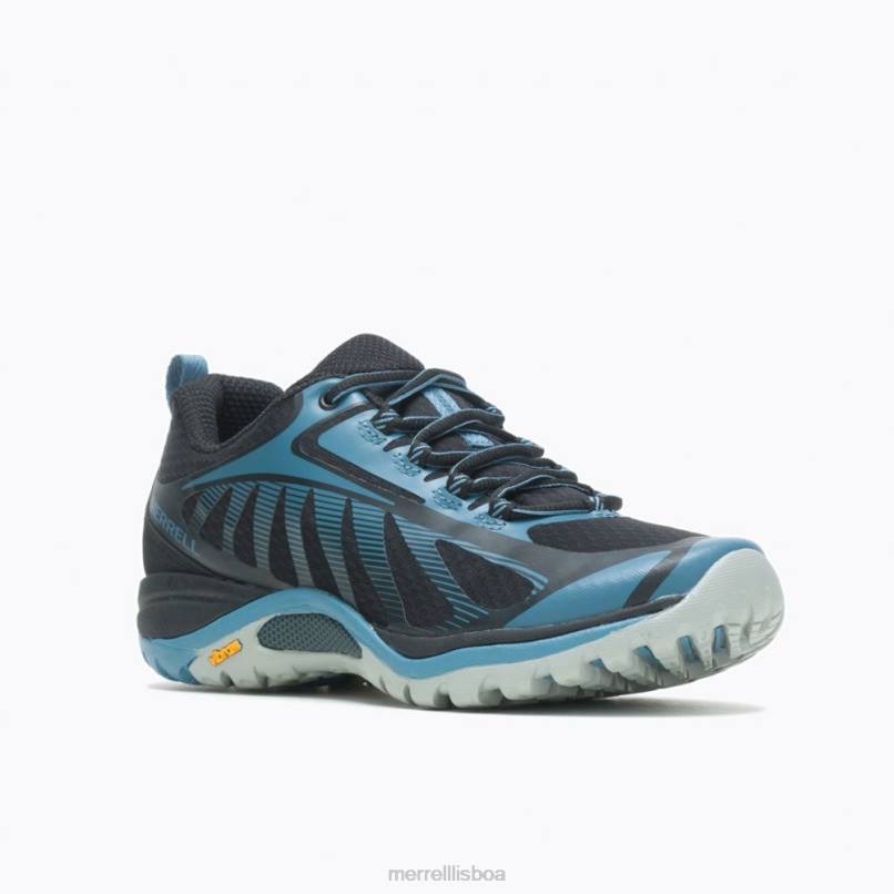 borda da sirene 3 (j034432) DD0T1101 preto/pedra azul Merrell