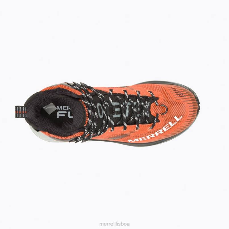 caminhante desonesto mid gore-tex (j037332) DD0T834 laranja Merrell