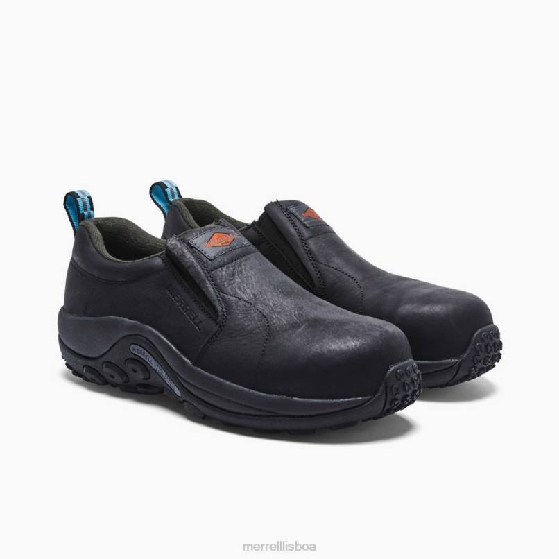 Sapato de trabalho Jungle Moc Couro Comp Toe (J099302) DD0T1062 preto Merrell