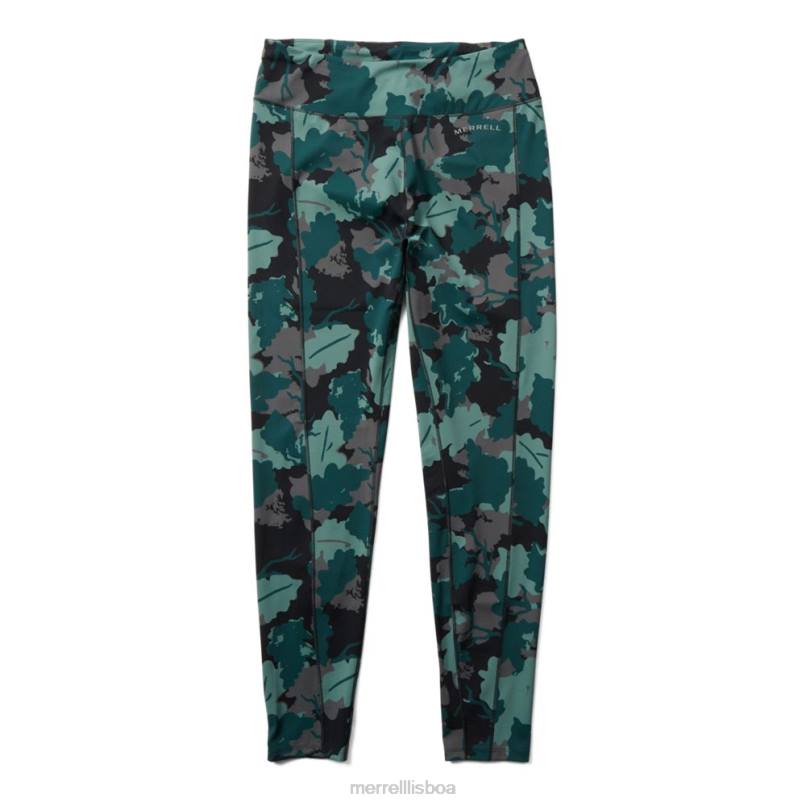 legging para corrida de trilha (jwf26560-330) DD0T1194 impressão de folha de musgo marinho Merrell