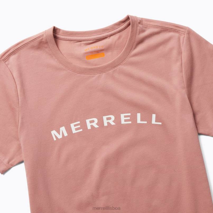 camiseta de manga curta com marca nominativa (jws26368-627) DD0T1301 cinza rosa Merrell