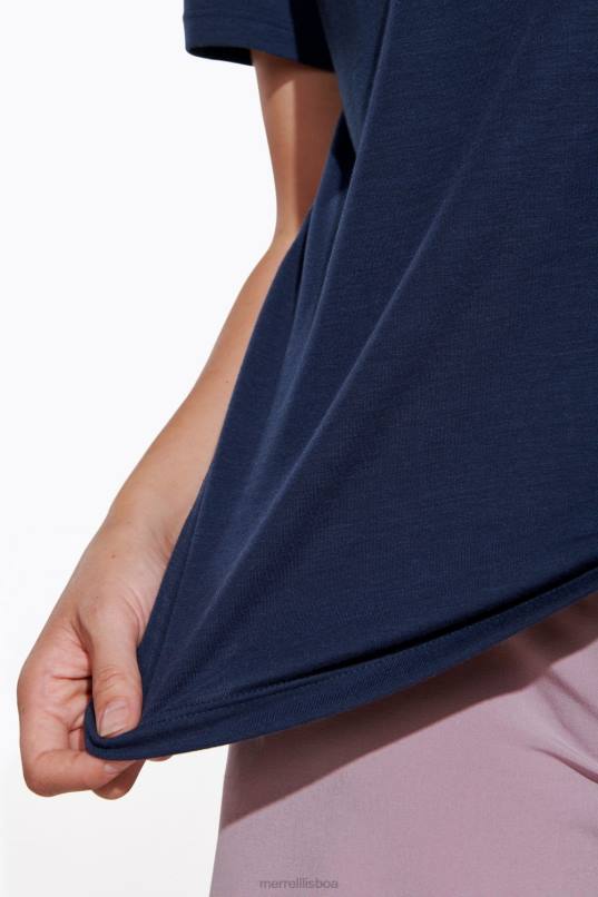 camiseta do dia a dia com tencel (jws26442-353) DD0T996 marinha Merrell