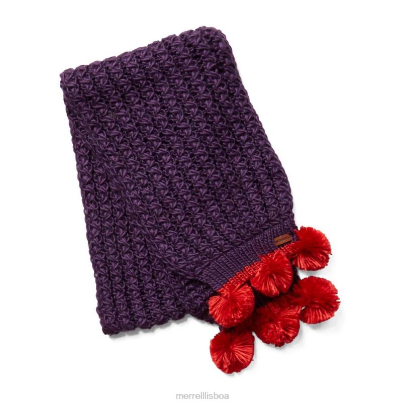 lenço com pom de trilha (jaf26279-620) DD0T562 Borgonha/lava Merrell