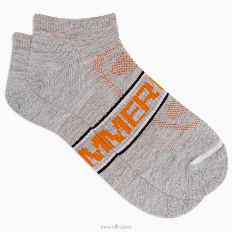 meia de caminhante de corte baixo zoneada (jss27009-020) DD0T522 urze cinza Merrell