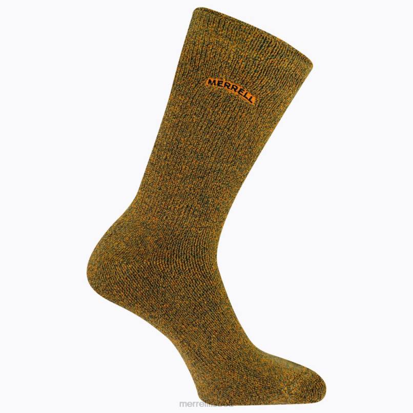 meia de tripulação com amortecimento pós-esporte (jsf26893-800) DD0T215 laranja Merrell