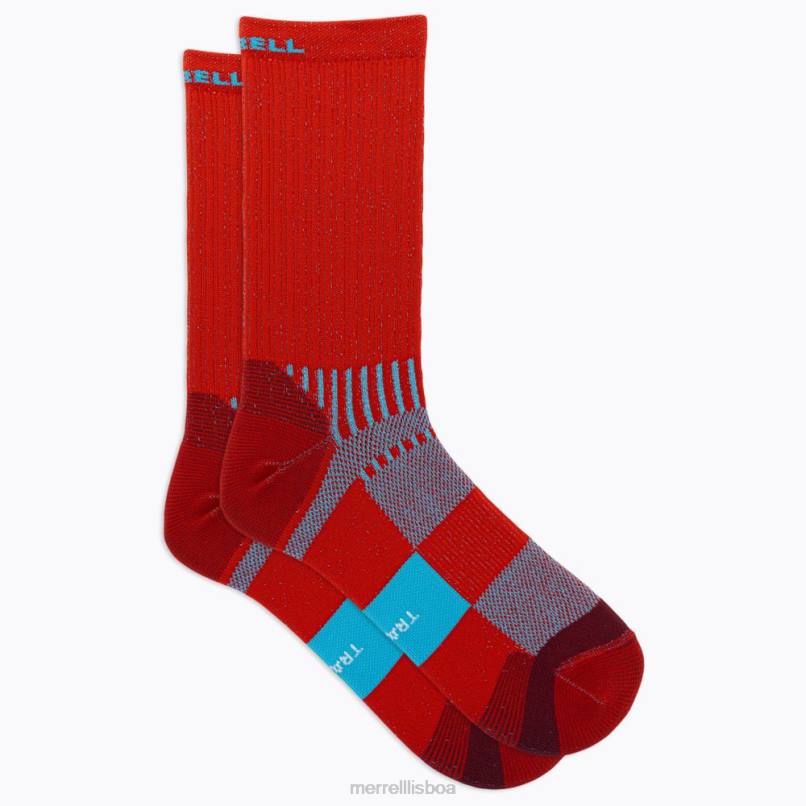 meia leve para corredor de trilha (jss27021-600) DD0T470 vermelho Merrell
